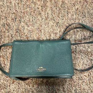 Coach Teal Blue Crossbody
